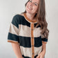 Drop Shoulder Stripe Sweater