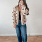 Oatmeal Polka Dot Cardigan