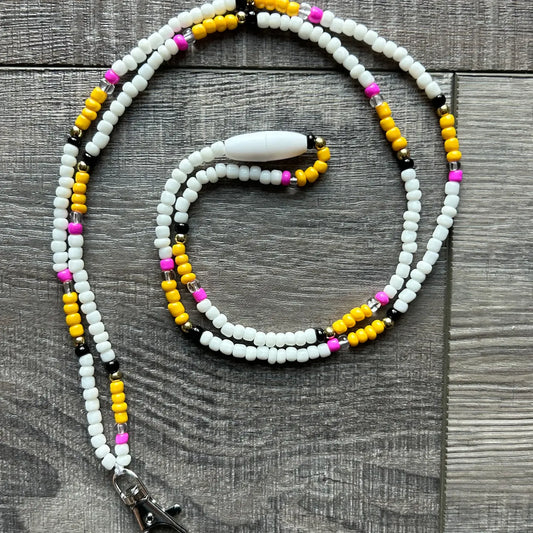 Seed Bead Lanyards W/Breakaway Clasps (2 Colors)