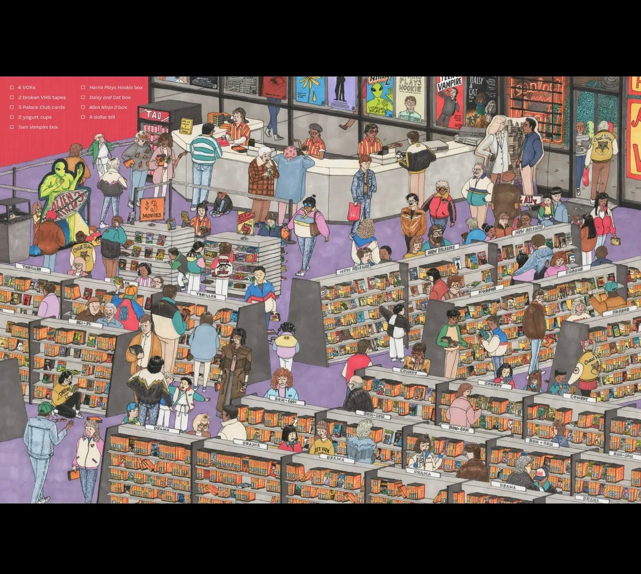 Let’s Go To The Mall 80s Seek and Find