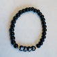 MAMA Black Stretch Bracelet