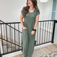 Soft Olive Maxi Dress