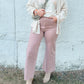 The Annie Wide Leg Jeans -  Dried Rose