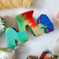 Tie Dye Wavy Clip