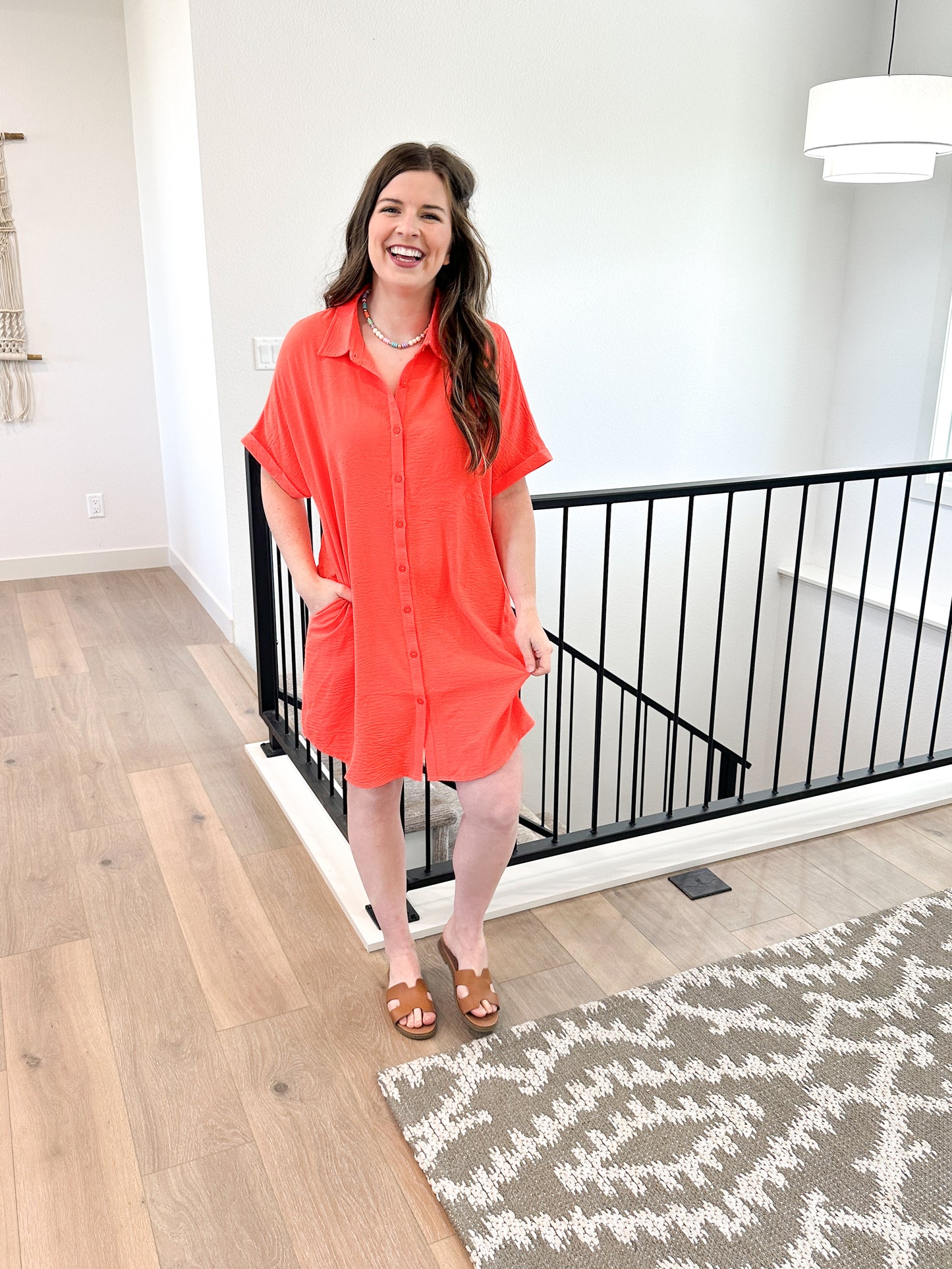 Coral Summer Dress