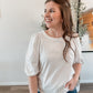 Essential Puff Sleeve Cotton Top