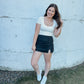 Essential Double Layered Scoop Neck Tee