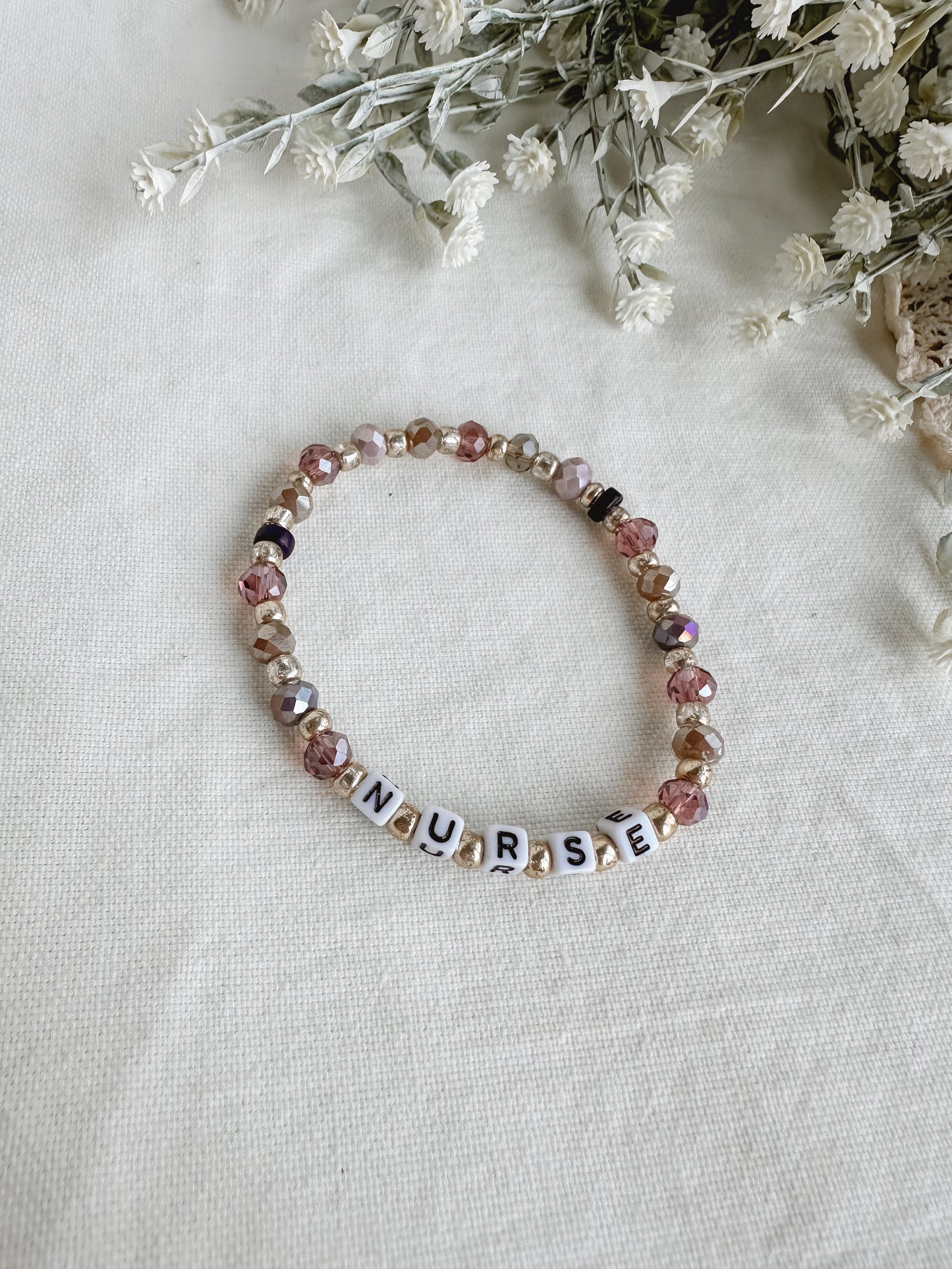 Pretty Purple NURSE Bracelet