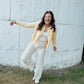Oatmeal Stripe Linen Pants