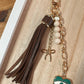 Evil Eye Tassel Keychain