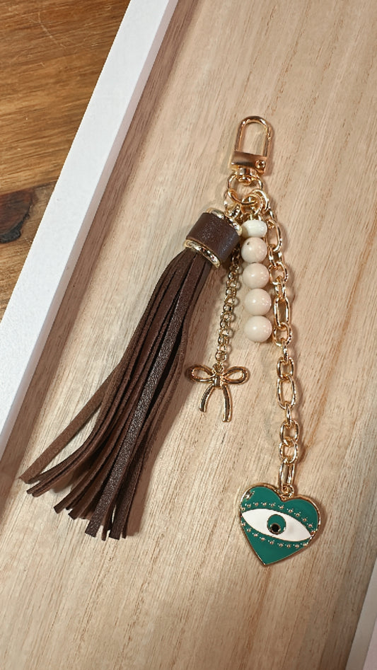 Evil Eye Tassel Keychain