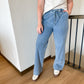 Comfy Cotton Pull On Denim Pants