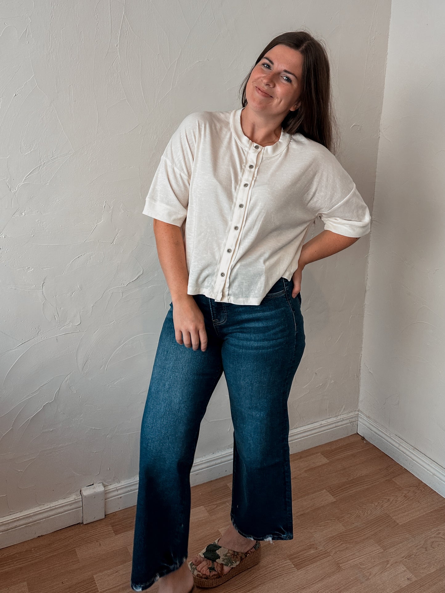 Wide Leg Dark Wash Jeans
