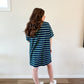 Stripe Short Sleeve Tee Dress
