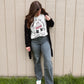 Black Open Knit Cardigan