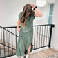 Soft Olive Maxi Dress