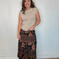Oatmeal Sleeveless Sweater Top