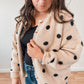 Oatmeal Polka Dot Cardigan