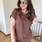 Brown Midi Tee Dress