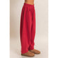 Deep Red Slight Barrel Sweatpants