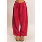 Deep Red Slight Barrel Sweatpants