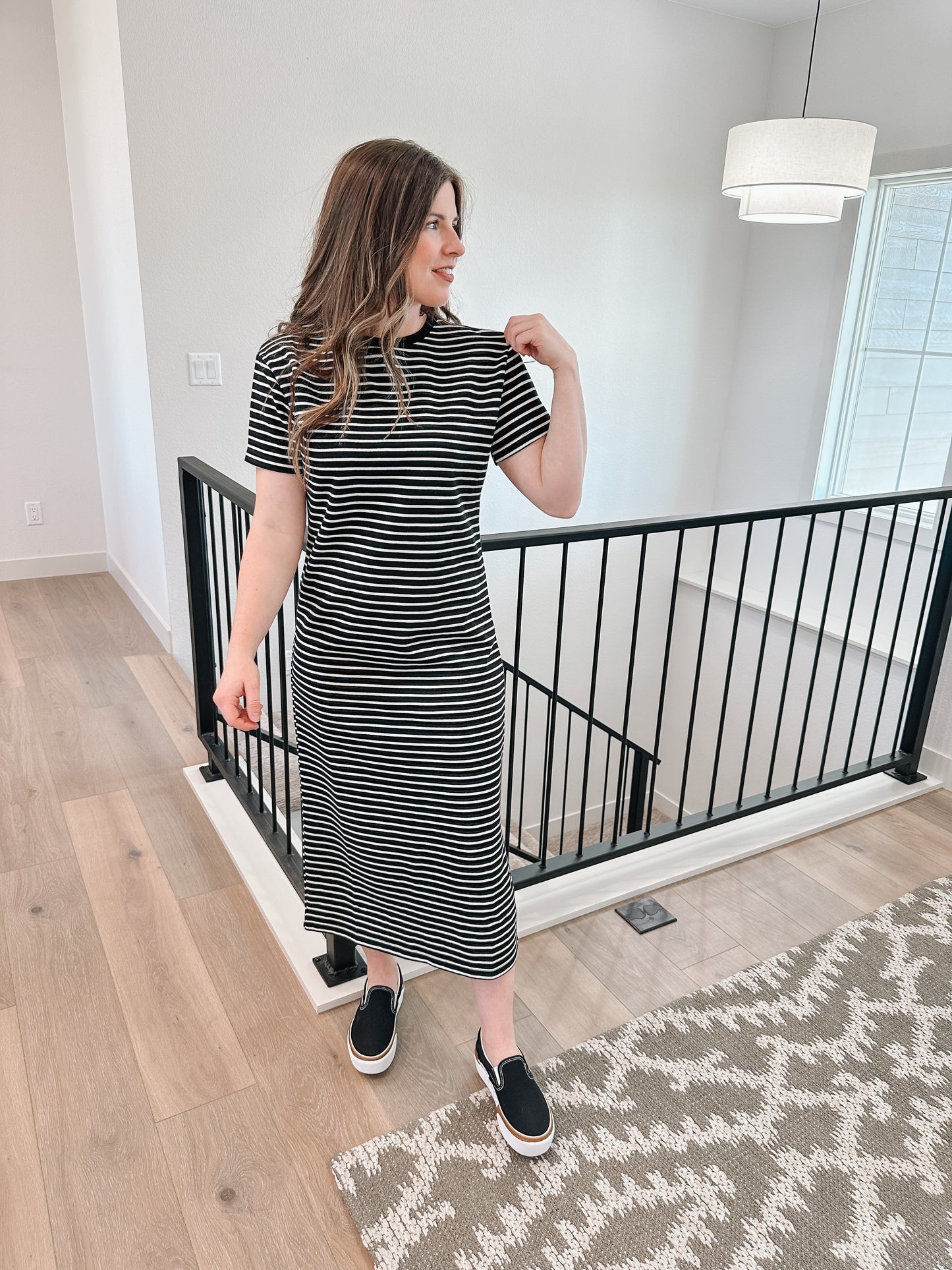 Classic Knit Stripe Dress