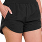 Black Windbreaker Shorts