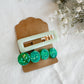 Green Hair Clips