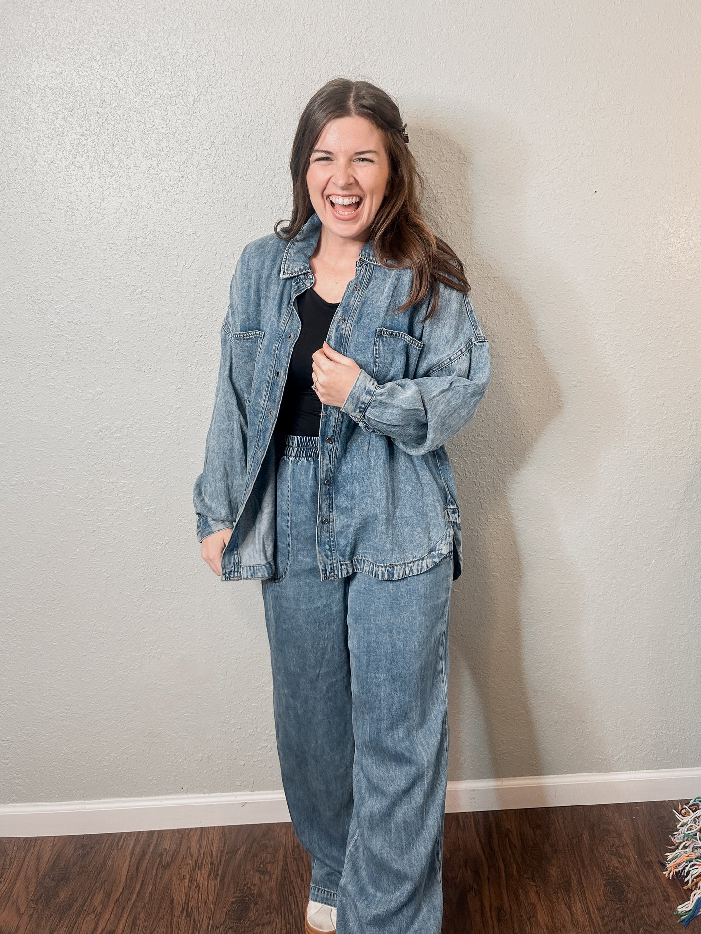 Chambray Button Down Longsleeve
