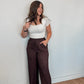 Espresso Textured Pants