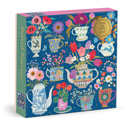 Victoria Ball Potted Teacups 500 Piece Foil Puzzle