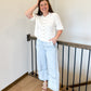Seam Detail Elastic Waist Pants