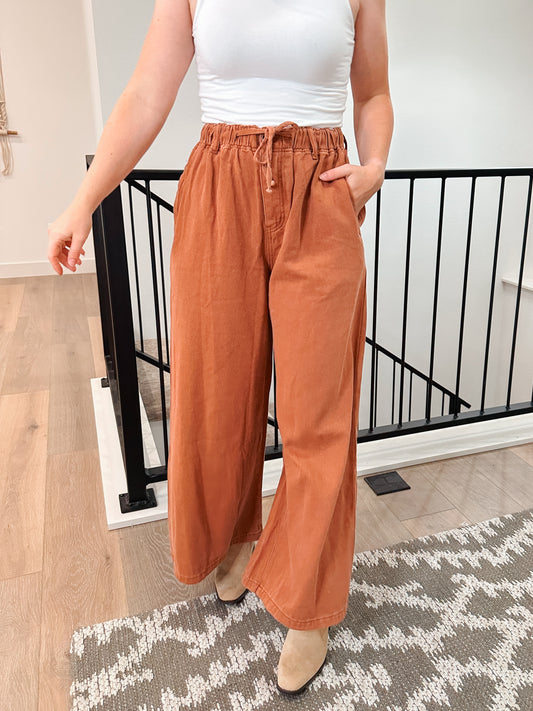 Cinnamon Dolce Wide Leg Pants