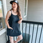 Washed Black Pocket Dress