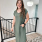 Soft Olive Maxi Dress