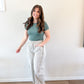 Dusty Sage Stripe Pants