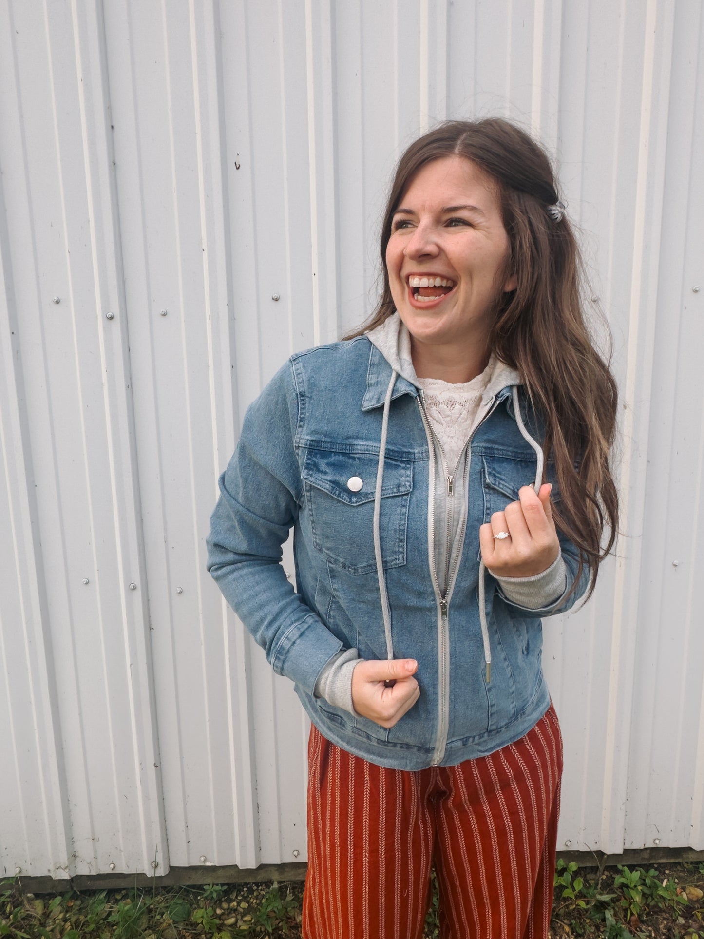 Hooded Denim Jacket