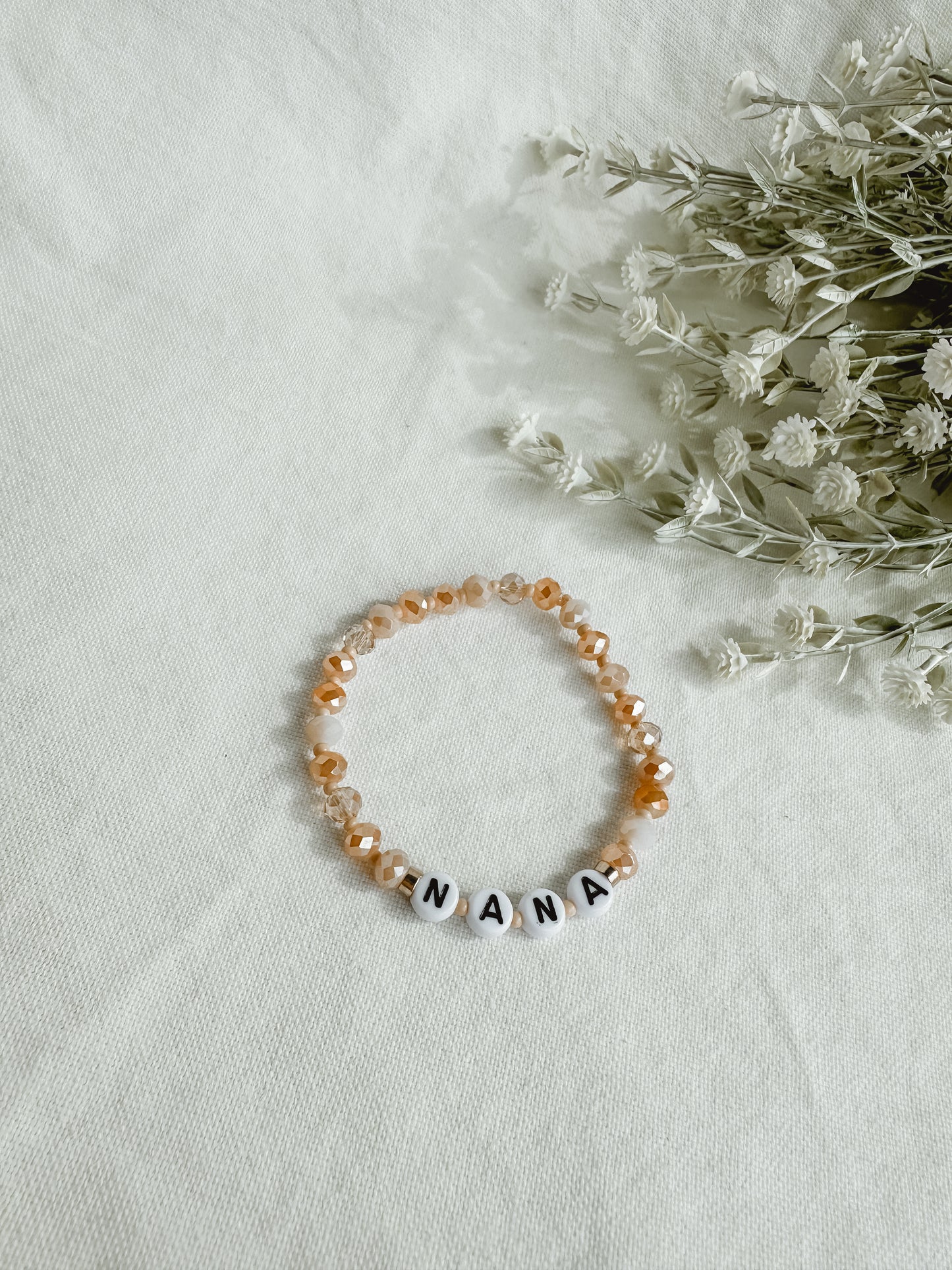 Nana / Gigi / Grandma Peachy Bracelet