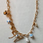 Beaded Bow Charm Necklace
