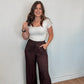 Espresso Textured Pants