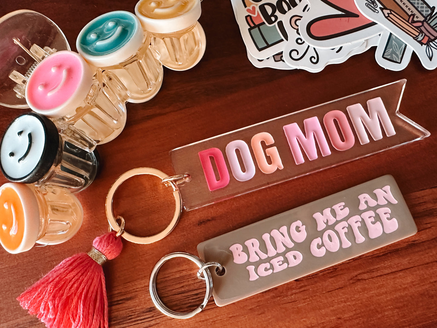 Dog Mom Tassel Keychain