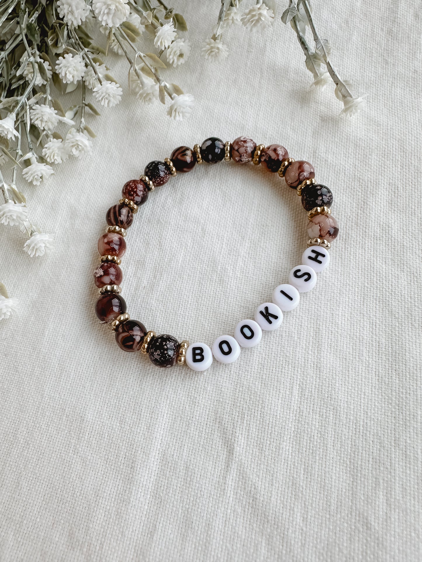 Brown Bookish Bracelet