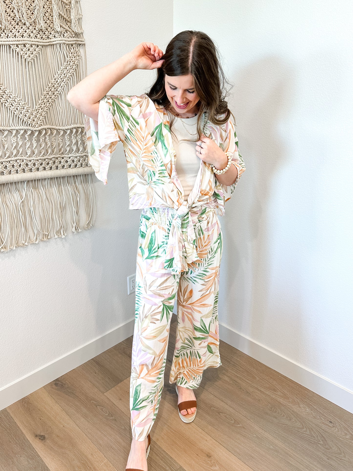 Tropical Kimono Top