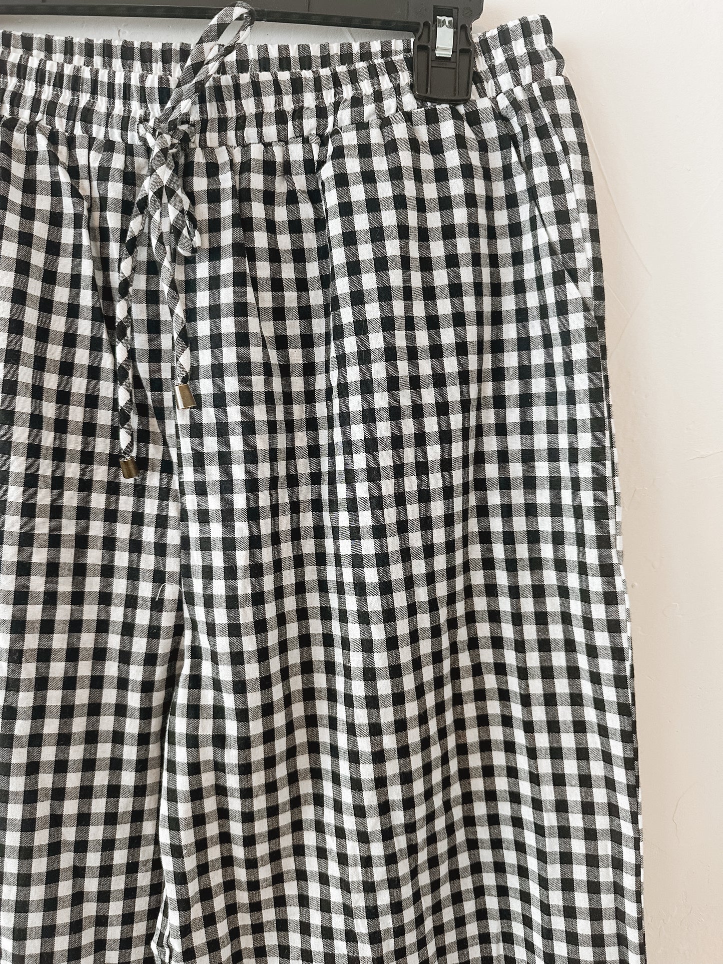 Black Gingham Pants