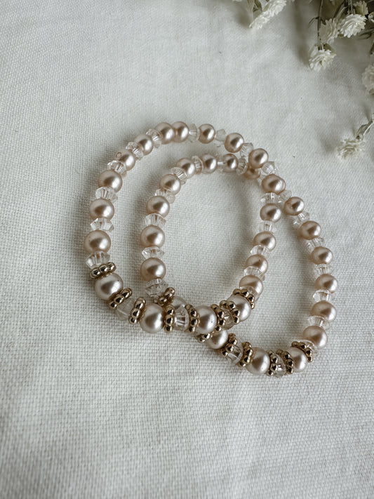 Vintage Pearl Bracelet Set