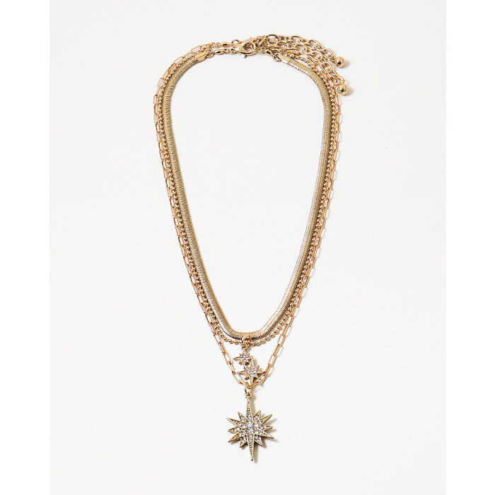 North Star Charm Necklace Set