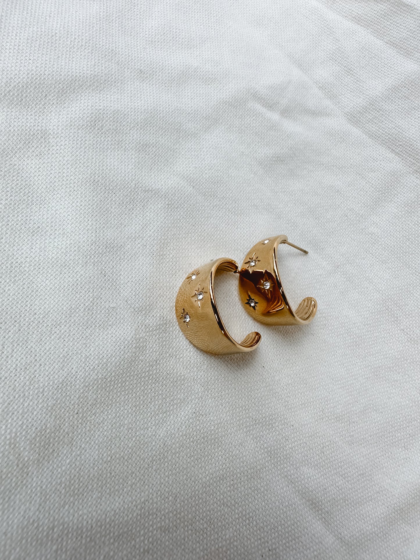 Star Cuff Hoop Earrings