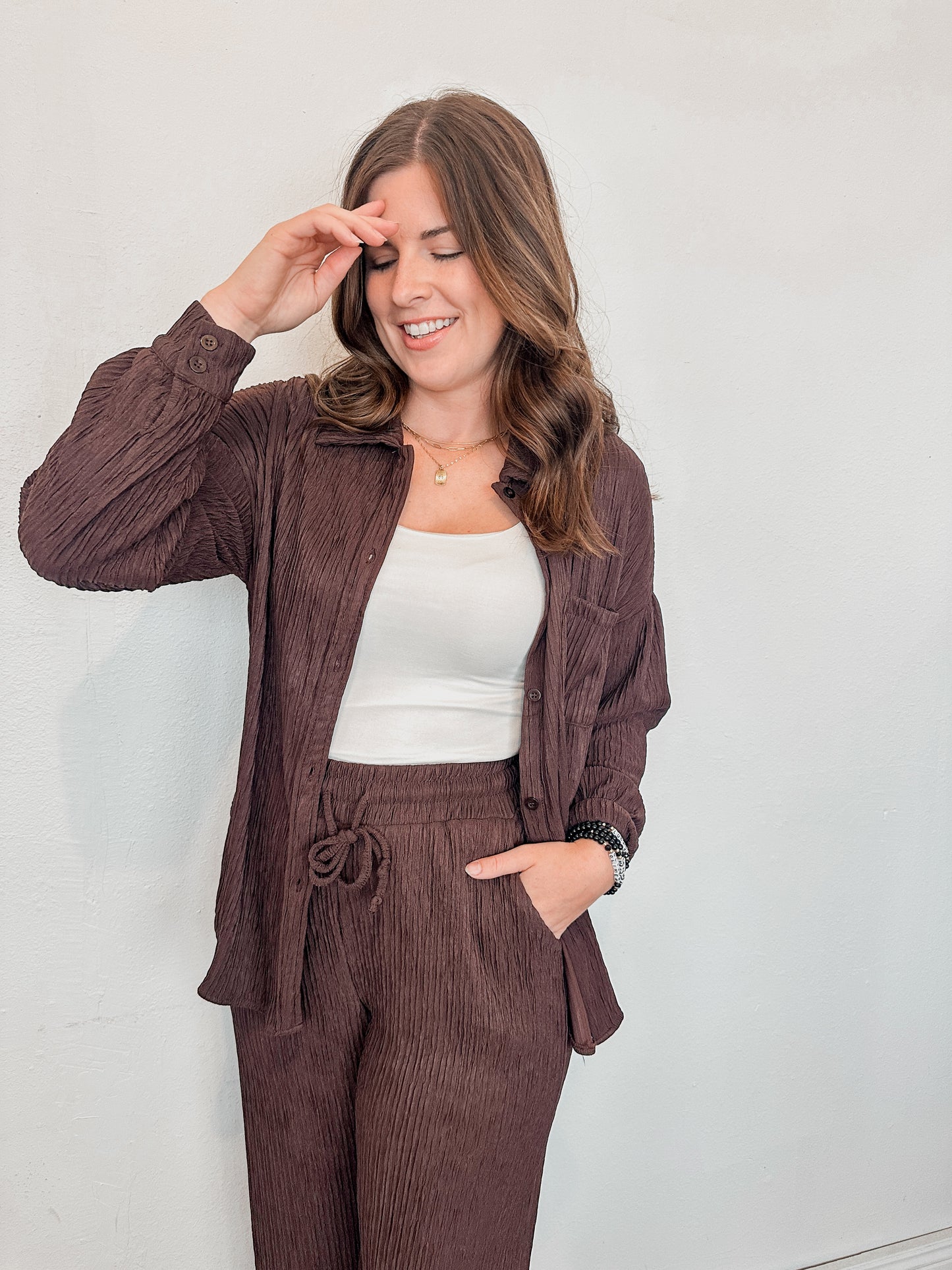 Espresso Textured Top