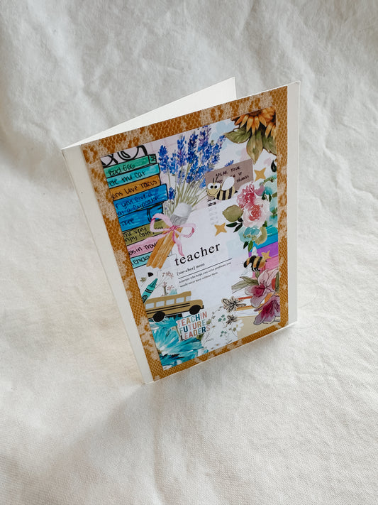 Handmade Teacher Card