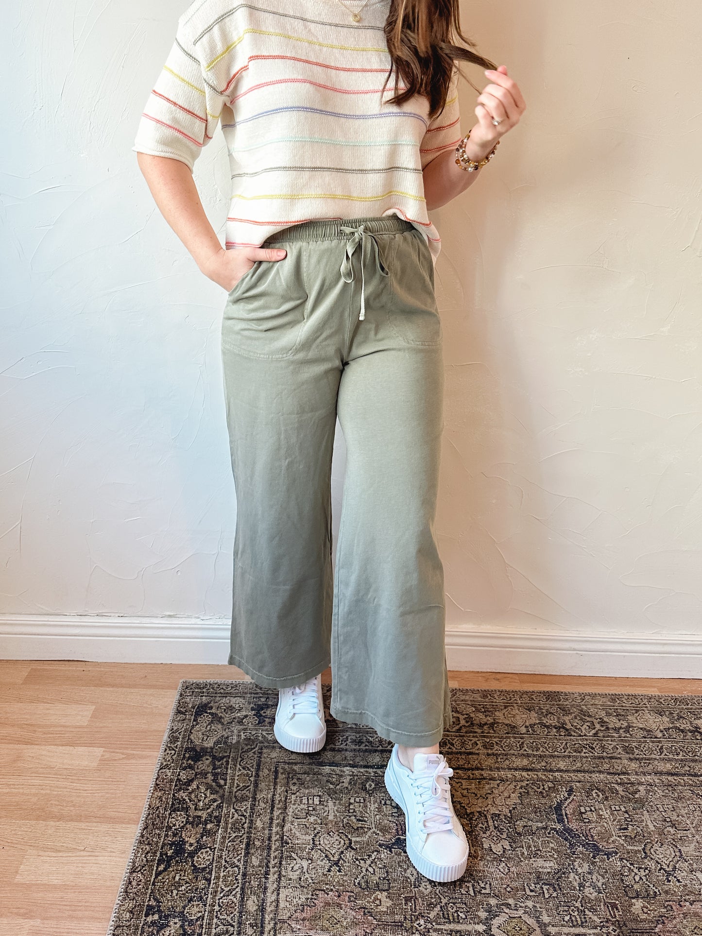 Essential Cotton Wide Leg Pants